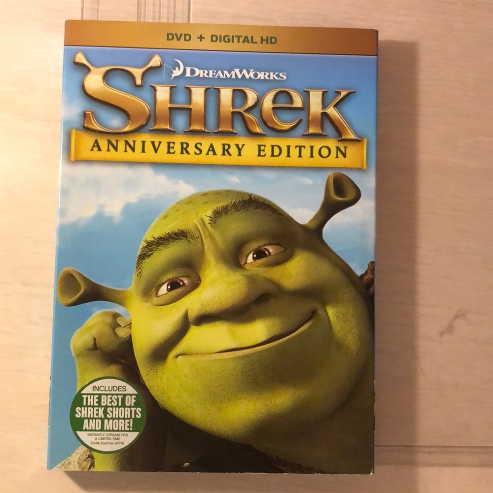 NWT shrek dvd